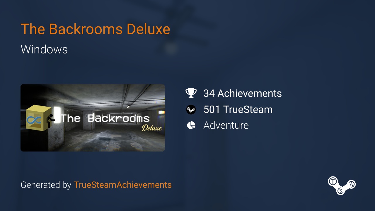 The Backrooms Game Achievements - Steam 