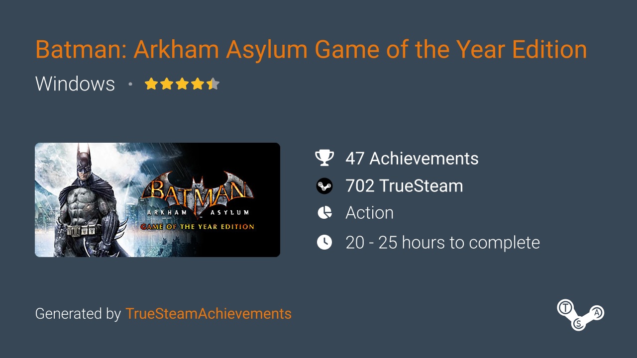 Night Glider achievement in Batman: Arkham Asylum
