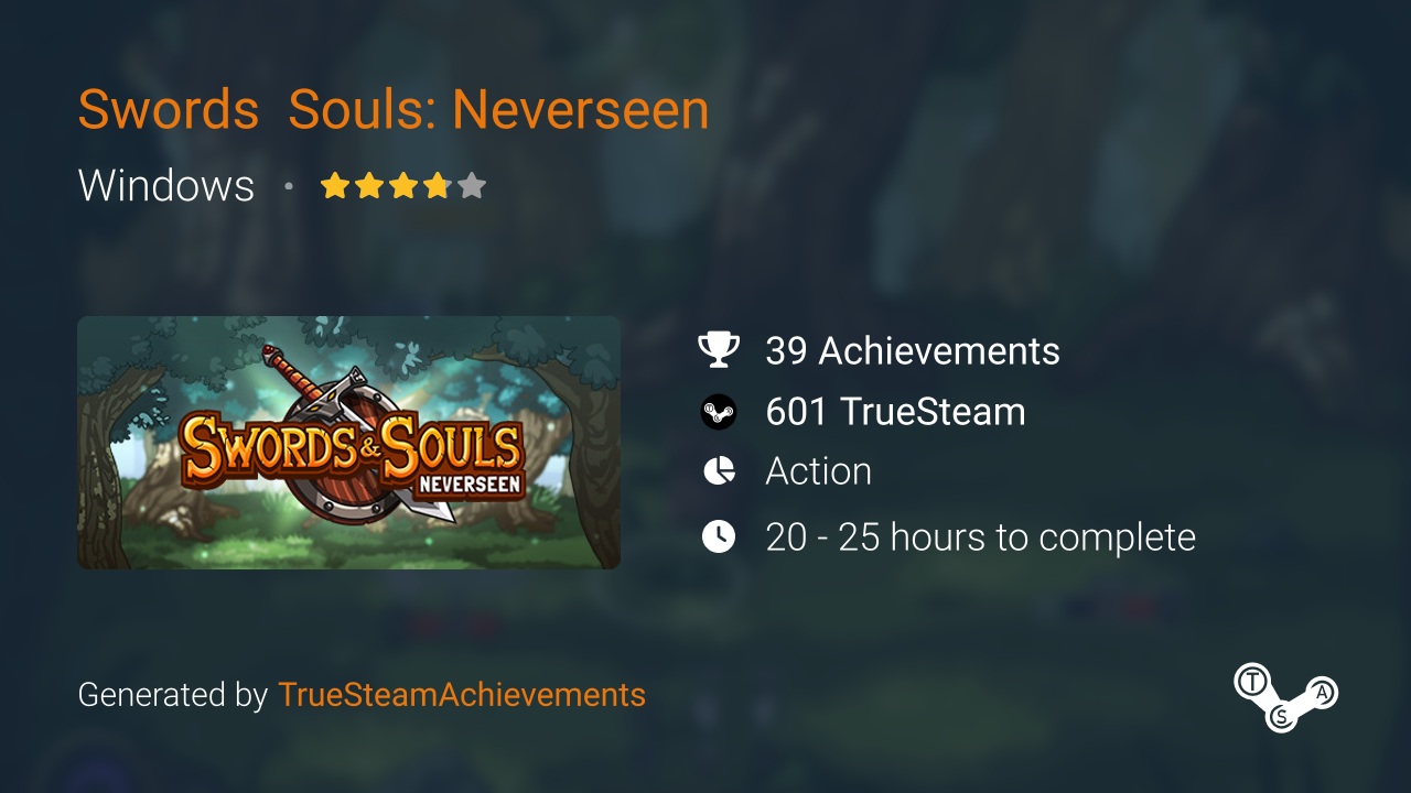 Swords & Souls: Neverseen Achievements - Steam 