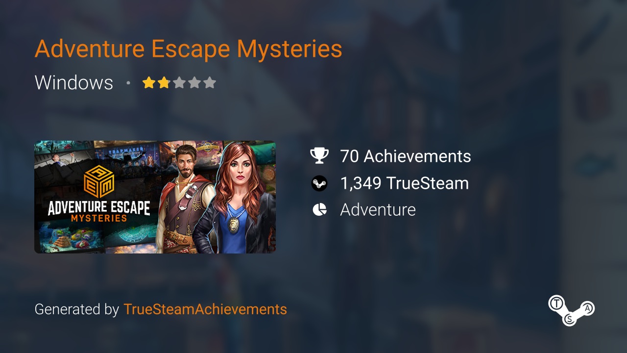 Adventure Escape Mysteries Achievements