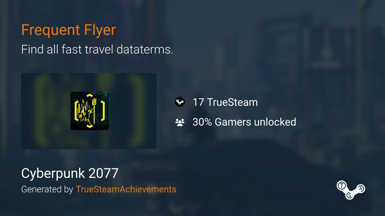 Frequent Flyer Trophy / Achievement (Fly 76.500 km)