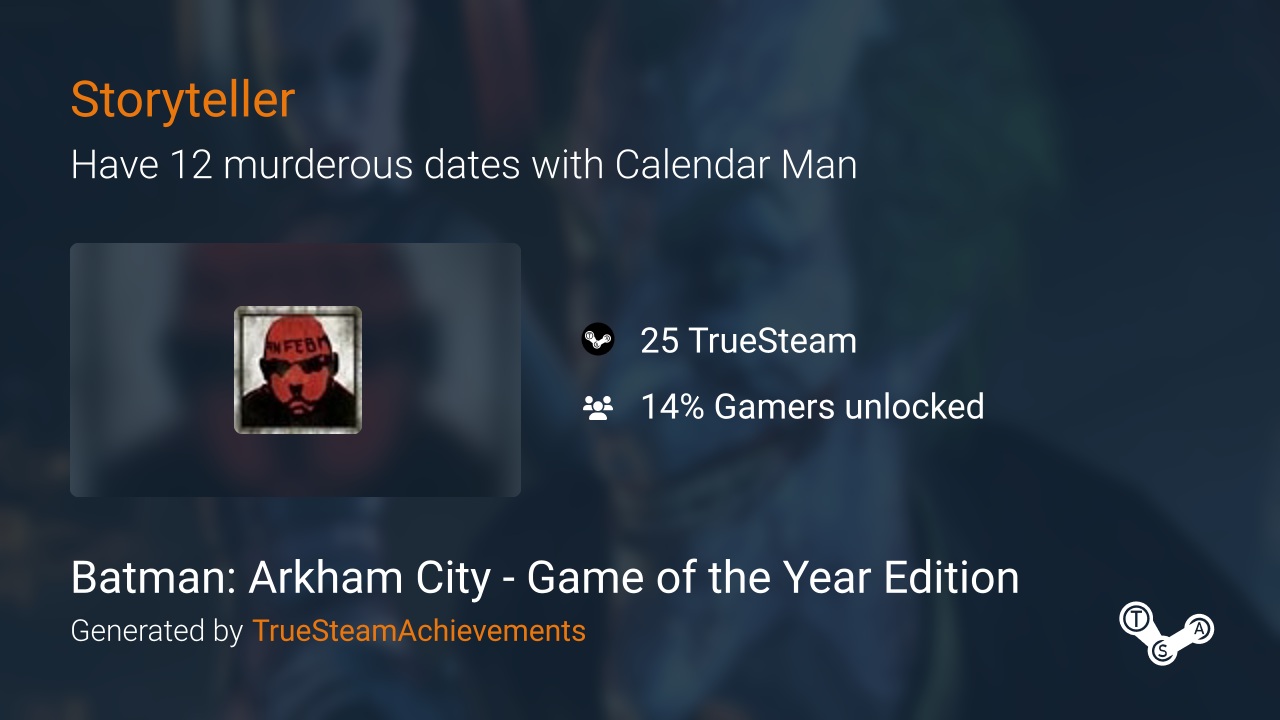 Storyteller achievement in Batman: Arkham City - Game of the Year Edition