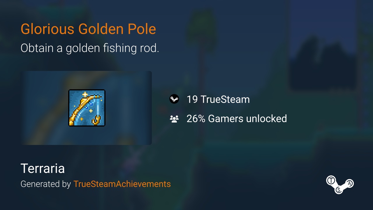 Glorious Golden Pole achievement in Terraria